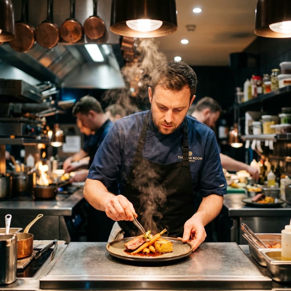 Professional restaurant kitchen